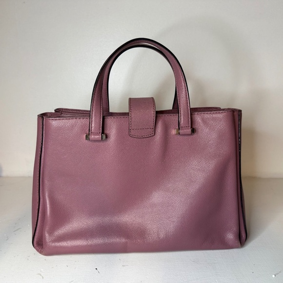 Kate Spade Natasha Lovett Street Purple Satchel Top Handle Purse Handbag - Picture 7 of 15